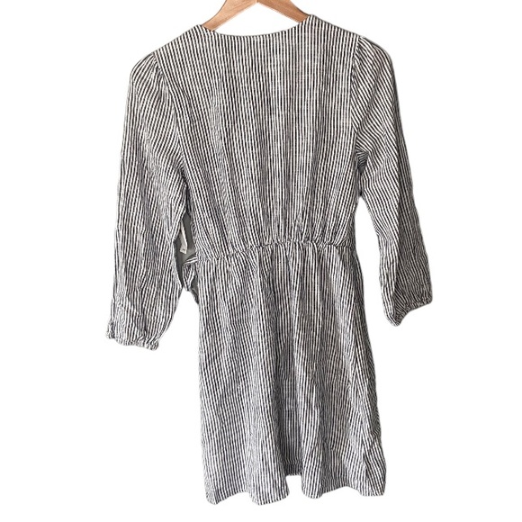 NWT Old Navy Striped Long Sleeve Wrap Dress - Picture 3 of 11